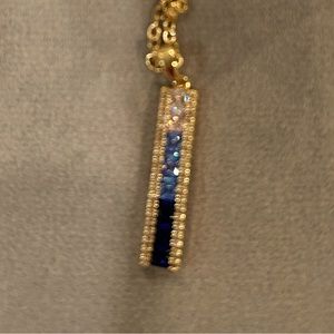 Vince Camuto Blue Studded Necklace
